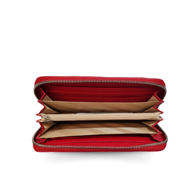 CROCODILE LEATHER LONG MEDIUM ZIPPED WALLET : CW01PWMR