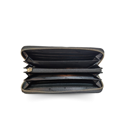 CROCODILE LEATHER LONG MEDIUM ZIPPED WALLET : CW01PWMR