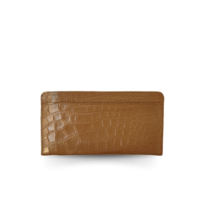 CW01S-M-CARDY : CROCODILE BELLY LEATHER LONG WALLET