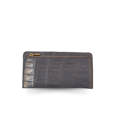 CW01S-M-CARDY : CROCODILE BELLY LEATHER LONG WALLET