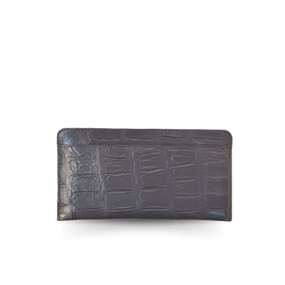 CW01S-M-CARDY : CROCODILE BELLY LEATHER LONG WALLET