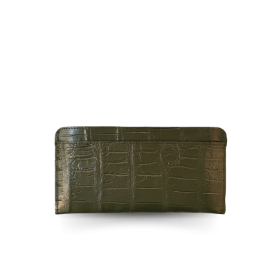 CW01S-M-CARDY : CROCODILE BELLY LEATHER LONG WALLET