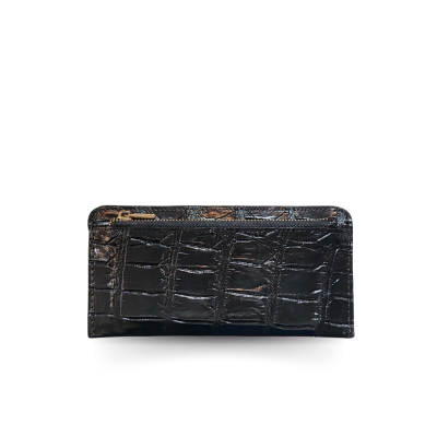 CROCODILE BELLY LEATHER LONG WALLET : CW01SMCARDY