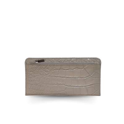 CROCODILE BELLY LEATHER LONG WALLET : CW01SMCARDY