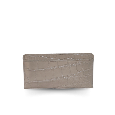 CROCODILE BELLY LEATHER LONG WALLET : CW01SMCARDY
