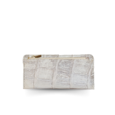 CROCODILE BELLY LEATHER LONG WALLET : CW01SMCARDY