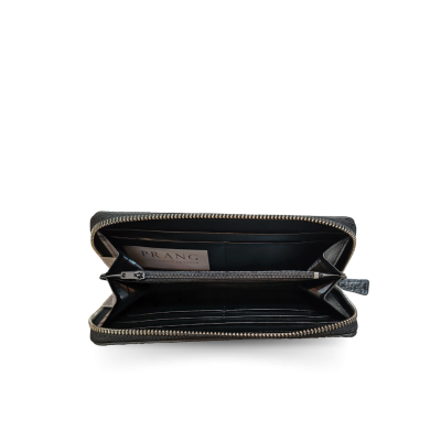CROCODILE TAIL LEATHER SMALL MEDIUM ZIPPED WALLET : CW01TSAY