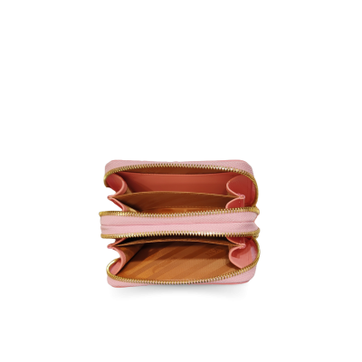 CW02BTSSHSAY : CROCODILE BACK TAIL LEATHER MINI POUCH WITH STRAP COIN PURSE