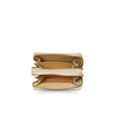 CW02BTSSHSAY : CROCODILE BACK TAIL LEATHER MINI POUCH WITH STRAP COIN PURSE