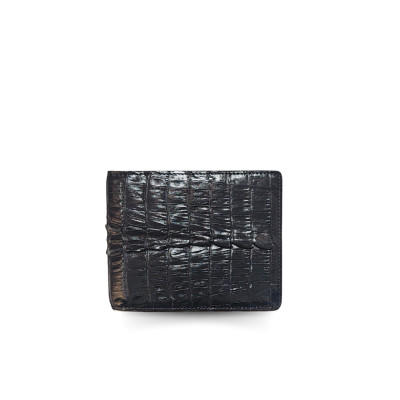 CROCODILE TAIL LEATHER SHORT BI-FOLD WALLET : CW22BTS1MX
