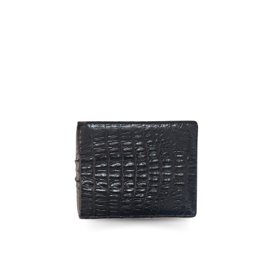 CROCODILE TAIL LEATHER SHORT BI-FOLD WALLET : CW22BTS1MX