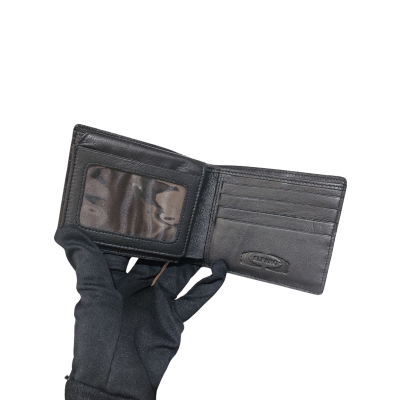 CROCODILE TAIL LEATHER SHORT BI-FOLD WALLET : CW22BTS1MX