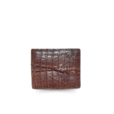 CROCODILE TAIL LEATHER SHORT BI-FOLD WALLET : CW22BTS1MX