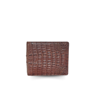 CROCODILE TAIL LEATHER SHORT BI-FOLD WALLET : CW22BTS1MX