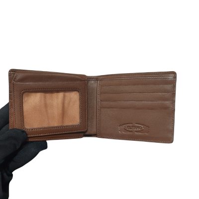 CROCODILE TAIL LEATHER SHORT BI-FOLD WALLET : CW22BTS1MX