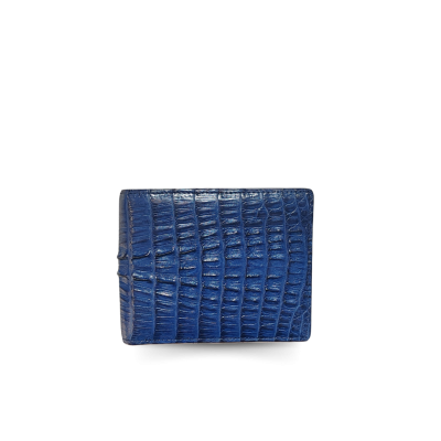 CROCODILE TAIL LEATHER SHORT BI-FOLD WALLET : CW22BTS1MX