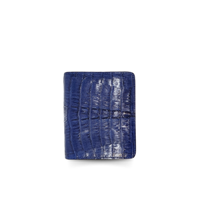 CROCODILE TAIL LEATHER SHORT BI-FOLD VERTICAL WALLET : CW22BTSHKMX CROCODILE TAIL LEATHER SHORT BI-FOLD VERTICAL WALLET : CW22BTSHKMX