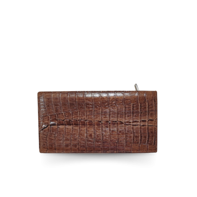 CROCOCIDLE TAIL BELLY LEATHER LONG BI-FOLD CARD WALLET : CW22BTSMCARDMX