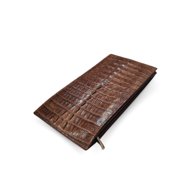 CROCOCIDLE TAIL BELLY LEATHER LONG BI-FOLD CARD WALLET : CW22BTSMCARDMX