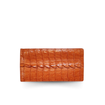CROCOCIDLE TAIL BELLY LEATHER LONG BI-FOLD CARD WALLET : CW22BTSMCARDMX