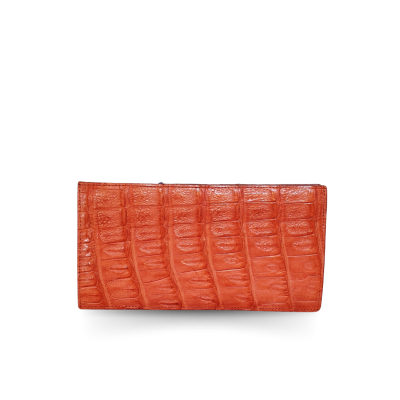 CROCOCIDLE TAIL BELLY LEATHER LONG BI-FOLD CARD WALLET : CW22BTSMCARDMX