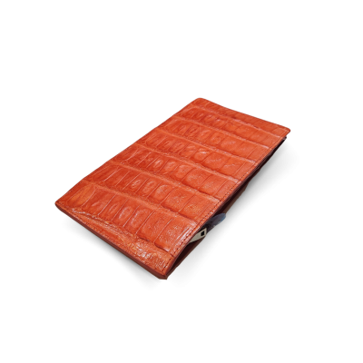 CROCOCIDLE TAIL BELLY LEATHER LONG BI-FOLD CARD WALLET : CW22BTSMCARDMX
