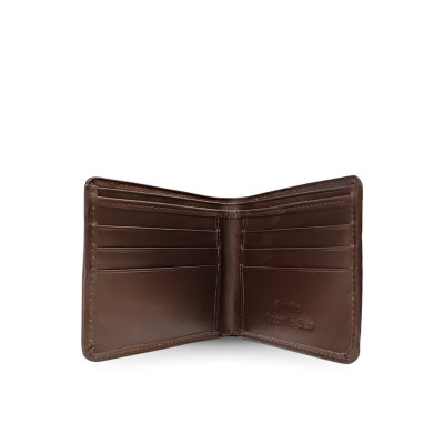 CW22BT-S-TLAY : CROCODILE HORNBACK LEATHER SHORT BI-FOLD WALLET