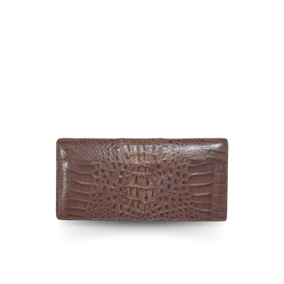 CROCODILE HORNBACK LEATHER LONG BI-FOLD WALLET : CW22HKMMX