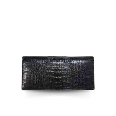 CROCODILE HORNBACK LEATHER LONG BI-FOLD WALLET : CW22HKMMX
