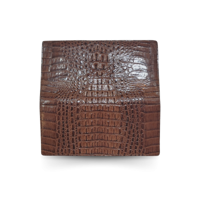 CROCODILE HORNBACK LEATHER LONG BI-FOLD WALLET : CW22HKMMX