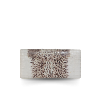 CROCODILE HORNBACK LEATHER LONG BI-FOLD WALLET : CW22HKMMX