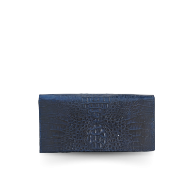 CROCODILE HORNBACK LEATHER LONG BI-FOLD WALLET : CW22HKMR