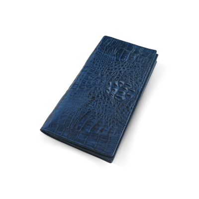 CROCODILE HORNBACK LEATHER LONG BI-FOLD WALLET : CW22HKMR
