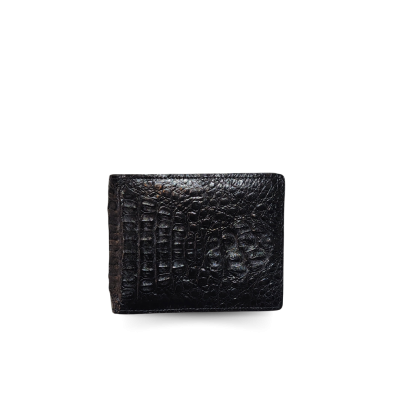 CROCODILE HORNBACK LEATHER SHORT BI-FOLD WALLET : CW22HKS1MX