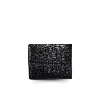 CROCODILE HORNBACK LEATHER SHORT BI-FOLD WALLET : CW22HKS1MX