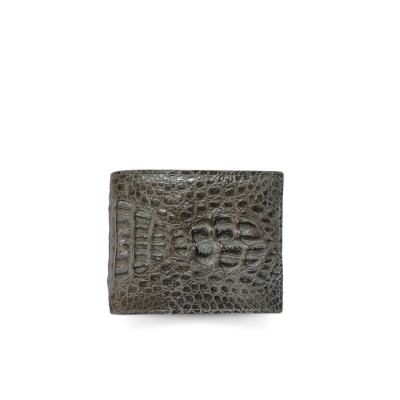 CROCODILE HORNBACK LEATHER SHORT BI-FOLD WALLET : CW22HKS1MX