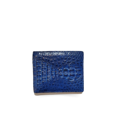 CROCODILE HORNBACK LEATHER SHORT BI-FOLD WALLET : CW22HKS1MX