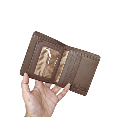 CROCODILE HORNBACK LEATHER SHORT BI-FOLD VERTICAL WALLET : CW22HKSHKMX