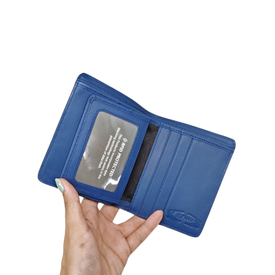 CROCODILE HORNBACK LEATHER SHORT BI-FOLD VERTICAL WALLET : CW22HKSHKMX