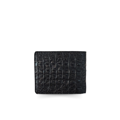 CROCODILE HORNBACK LEATHER SHORT BI-FOLD WALLET : CW22HSTLAY