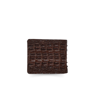 CW22H-S-TLAY : CROCODILE HORNBACK LEATHER SHORT BI-FOLD WALLET