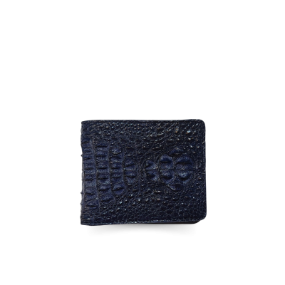 CW22H-S-TLAY : CROCODILE HORNBACK LEATHER SHORT BI-FOLD WALLET