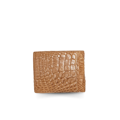 CROCODILE LEG LEATHER SHORT BI-FOLD WALLET : CW22LS1FR