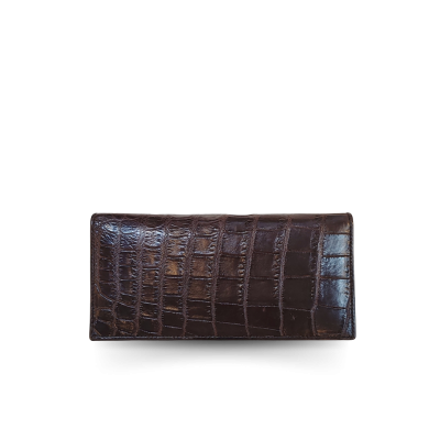 CROCODILE BELLY LEATHER LONG BI-FOLD WALLET : CW22SMY