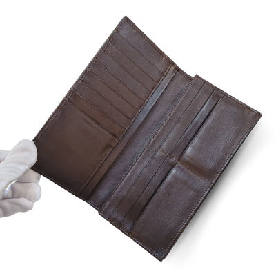 CROCODILE BELLY LEATHER LONG BI-FOLD WALLET : CW22SMY