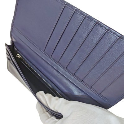 CROCODILE BELLY LEATHER LONG BI-FOLD WALLET : CW22SMY