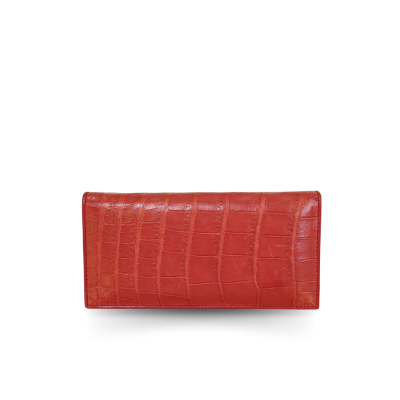 CROCODILE BELLY LEATHER LONG BI-FOLD WALLET : CW22SMY