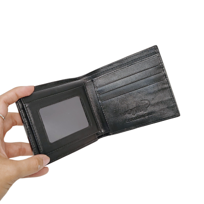 CROCODILE BELLY LEATHER SHORT BI-FOLD WALLET : CW22SSCLFY