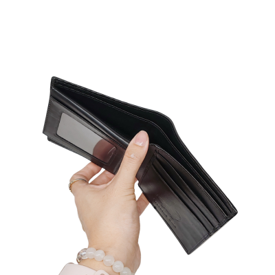 CROCODILE BELLY LEATHER SHORT BI-FOLD WALLET : CW22SSCLFY