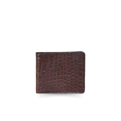 CROCODILE BELLY LEATHER SHORT BI-FOLD WALLET : CW22SSTLAY